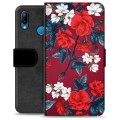 Étui Portefeuille Premium Huawei P30 Lite - Fleurs Vintage