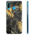 Coque Huawei P30 Lite en TPU - Feuilles Dorées