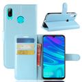 Étui Portefeuille Huawei P30 Lite avec Fermeture Magnétique - Bleu