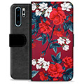 Étui Portefeuille Premium Huawei P30 Pro - Fleurs Vintage