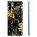 Coque Huawei P30 Pro en TPU - Feuilles Dorées