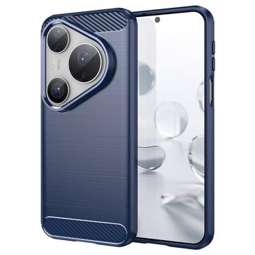 Coque Huawei Pura 80 Pro/80 Pro+/80 Ultra en TPU Brossé - Fibre de Carbone