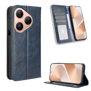 Étui Portefeuille Huawei Pura 80 avec Fermeture Magnétique - Rétro