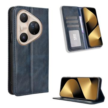 Étui Portefeuille Huawei Pura 80 Ultra avec Fermeture Magnétique - Rétro