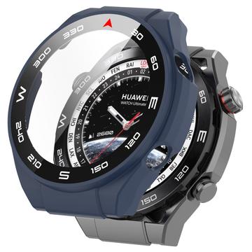 Coque Huawei Watch Ultimate en Plastique avec Protecteur d\'Écran - Bleu Foncé