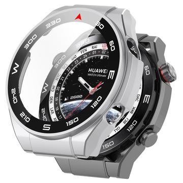 Coque Huawei Watch Ultimate en Plastique avec Protecteur d\'Écran - Argenté