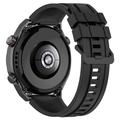 Bracelet Huawei Watch Ultimate en Silicone Souple - Noir
