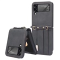 Coque Hybride Samsung Galaxy Z Flip4 5G avec Porte-Cartes - Noire