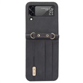 Coque Hybride Samsung Galaxy Z Flip4 5G avec Porte-Cartes - Noire