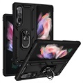 Coque Hybride Samsung Galaxy Z Fold3 5G avec Béquille Métal - Noire