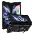 Coque Hybride Samsung Galaxy Z Fold4 5G avec Béquille en Métal - Noire