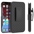 Coque Hybride iPhone 13 avec Clip Ceinture - Noire