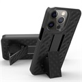 Coque Hybride iPhone 13 Pro avec Clip Ceinture - Noire