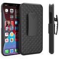 Coque Hybride iPhone 13 Pro avec Clip Ceinture - Noire