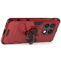 Coque Hybride OnePlus 10 Pro avec Support Bague - Rouge