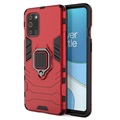 Coque OnePlus 8T Hybride avec Bague de Maintien - Rouge