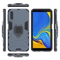 Coque Hybride Samsung Galaxy A7 (2018) avec Support Bague - Grise