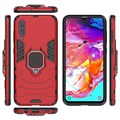 Coque Hybride Samsung Galaxy A70 avec Support Bague - Rouge