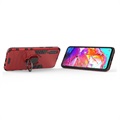 Coque Hybride Samsung Galaxy A70 avec Support Bague - Rouge