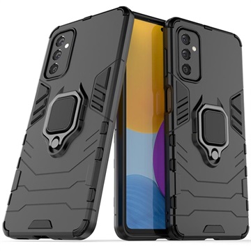 Coque Hybride Samsung Galaxy M52 5G avec Support Bague - Noire