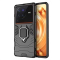 Coque Vivo X80 Pro Hybride avec Bague de Maintien - Noire