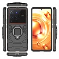 Coque Vivo X80 Pro Hybride avec Bague de Maintien - Noire