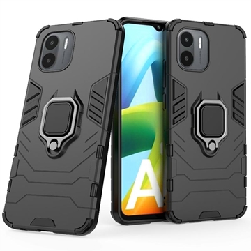 Coque Hybride Realme GT Neo2 avec Support Bague - Noire