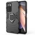 Coque Hybride Xiaomi Redmi Note 11 Pro/Note 11 Pro+ avec Support Bague - Noire