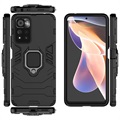 Coque Hybride Xiaomi Redmi Note 11 Pro/Note 11 Pro+ avec Support Bague - Noire