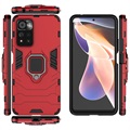 Coque Hybride Xiaomi Redmi Note 11 Pro/Note 11 Pro+ avec Support Bague - Rouge