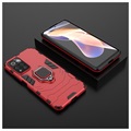 Coque Hybride Xiaomi Redmi Note 11 Pro/Note 11 Pro+ avec Support Bague - Rouge