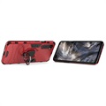 Coque Hybride OnePlus Nord avec Support Bague - Rouge