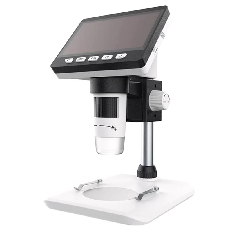 Microscope Enfant Avec écran LCD 200X-1000X Image HD Grand Grossissement 2 En 1microscope De Poche Et De Table Avec Lumiere Led