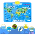 Carte du Monde à Gratter avec Drapeaux - L