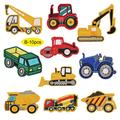 Patchs thermocollants avec véhicules pour vêtements - 10 Pcs. - Machines de chantier