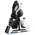 Station de Charge Magnétique Double Contrôleur et Support de Casque JYS-P5113