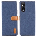 Étui Portefeuille Sony Xperia 1 V - Série Jeans