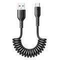 Joyroom Câble de charge rapide USB-A vers USB-C 3A facile à transporter - 1.5m - noir