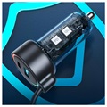 Chargeur Voiture Rapide Filaire 3-en-1 55W Joyroom JR-CL07 - USB-C - Noir