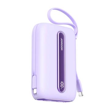 Joyroom JR-L012 Plus 20000mAh Power Bank avec câbles USB-C et Lightning - 22.5W - Violet