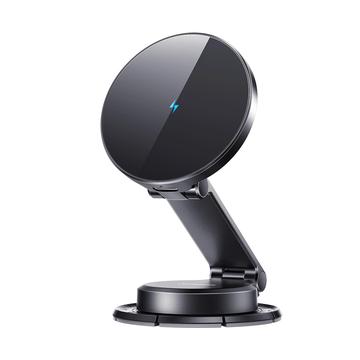 Joyroom JR-ZS408 Chargeur sans fil magnétique pour voiture et support pour voiture - 15W - Noir