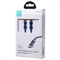 Câble USB-C Tressé Joyroom S-CC100A20 - 100W, 2m - Bleu
