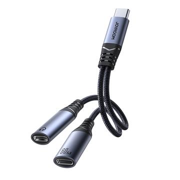 Joyroom SY-C03 Adaptateur audio 2-en-1 - Noir