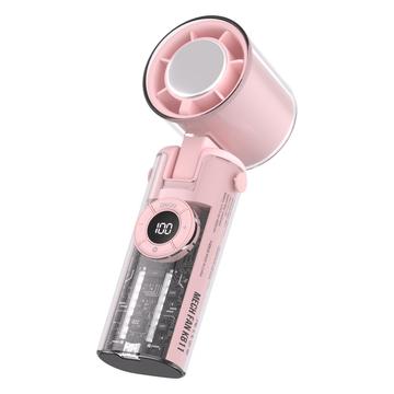 K-811 Ventilateur à main transparent Mecha - Rose