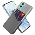 Coque OnePlus 9 KSQ avec Porte-Cartes - Grise