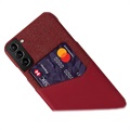 Coque Samsung Galaxy S22 5G avec Porte-Cartes KSQ - Rouge