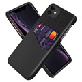 Coque iPhone 11 KSQ avec Porte-Cartes - Noire