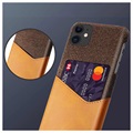 Coque iPhone 11 KSQ avec Porte-Cartes - Café