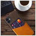 Coque iPhone 11 KSQ avec Porte-Cartes - Café