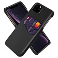 Coque iPhone 11 Pro Max KSQ avec Porte-Cartes - Noire